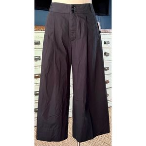 Anthropologie Cropped Wide Leg Trousers 4T